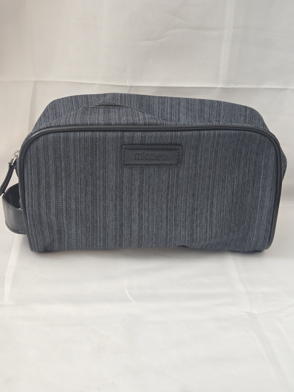 Mary Kay Men's Gray Striped Toiletry Travel Kit